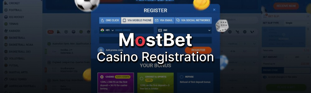 Registration Mostbet