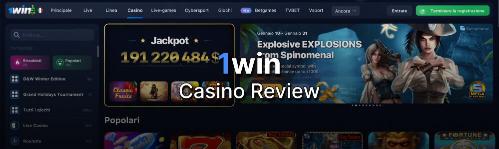 1win casino reviews